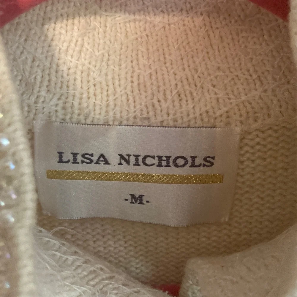 Lisa Nichols Elegant Cream Women's Blazer with Textured Details Size M - Picture 3 of 4